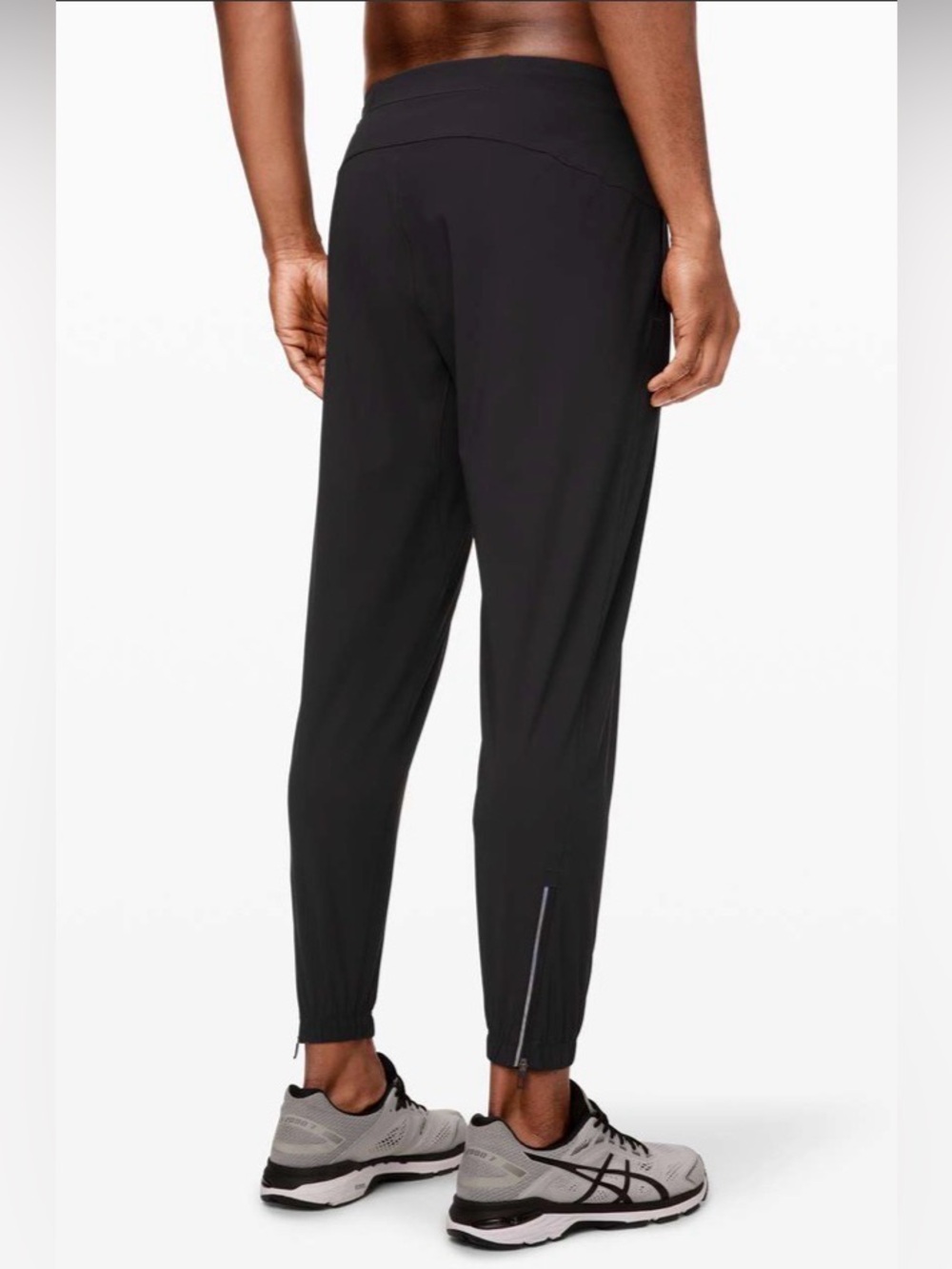 Lululemon Surge Jogger Obsidian Black Pockets Reflective 28” Size XL Excellent C
